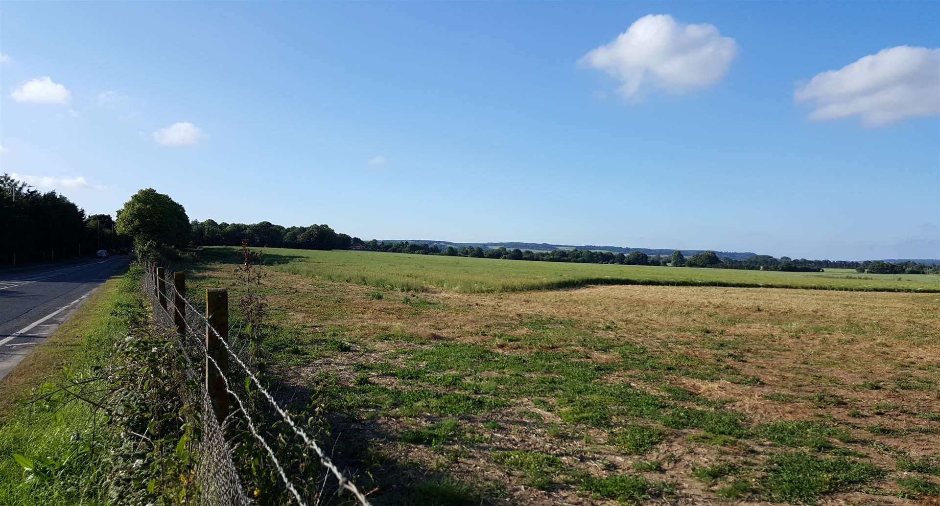 Fields off Willesborough Road are earmarked for development