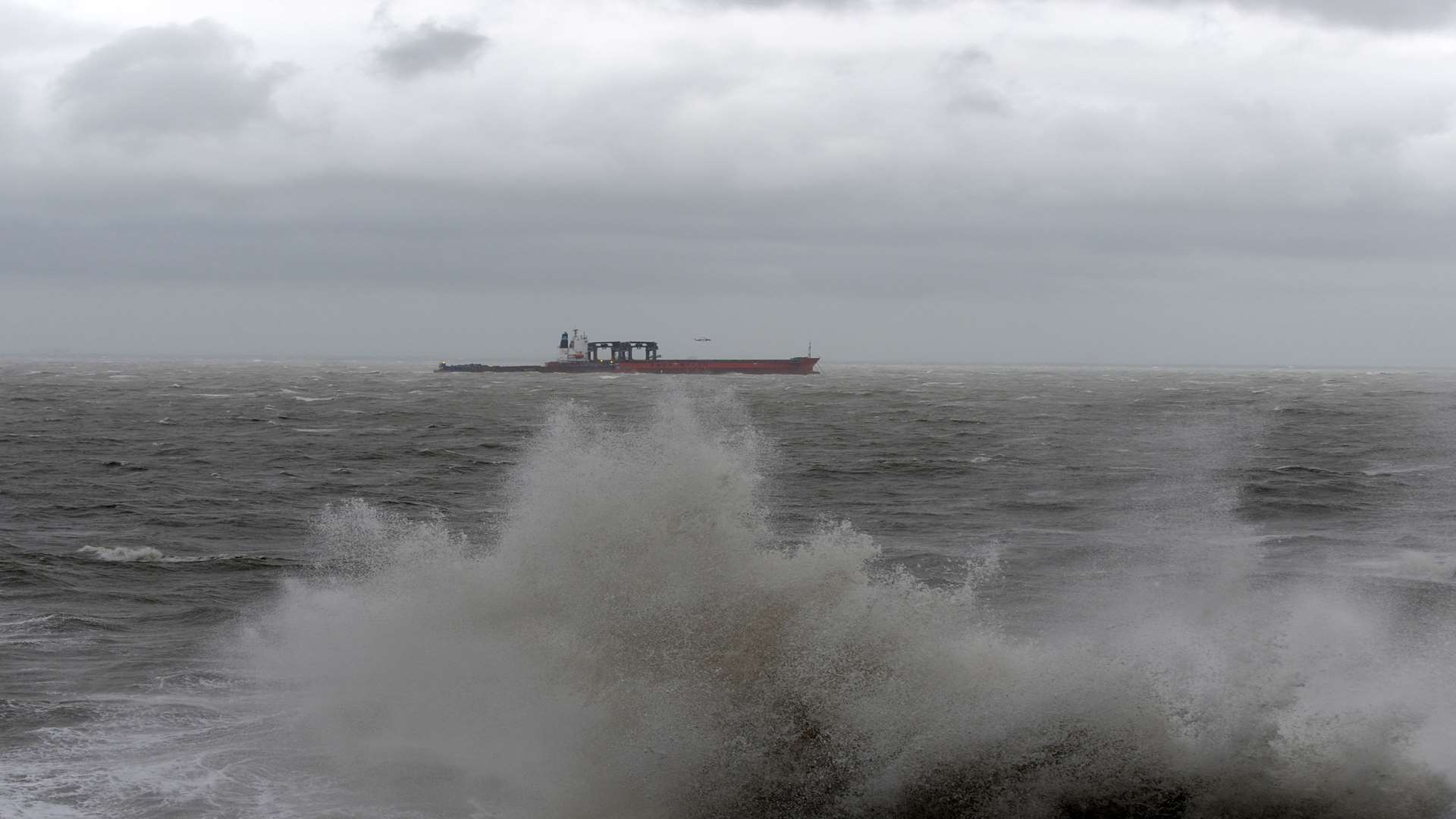 The ship is drifting towards Folkestone. Picture: Tony Flashman