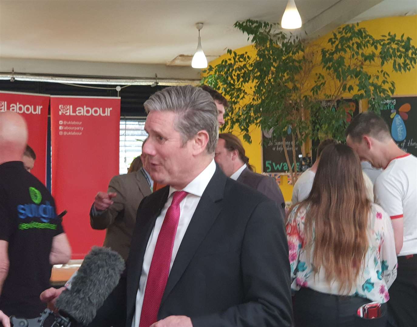 Sir Keir Starmer paid a visit to prospective Labour councillors in Medway ahead of tomorrow's local elections
