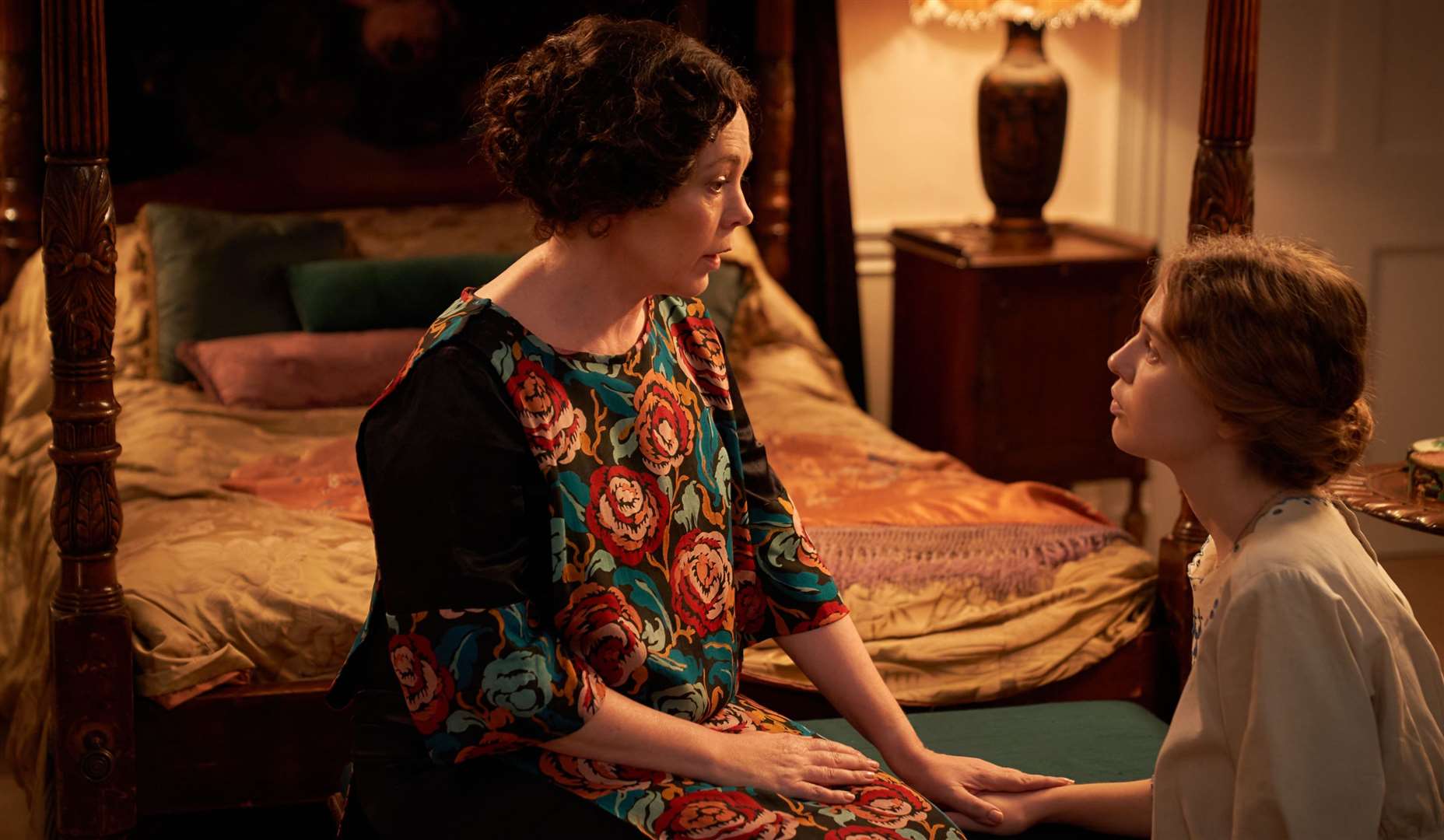 Olivia Colman with Odessa Young in the Hollywood hit Mothering Sunday