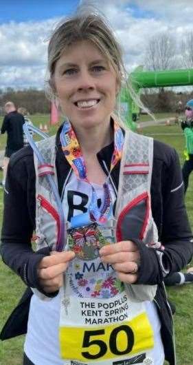 Bronwen Lafferty is running the marathon for Martha Trust in October