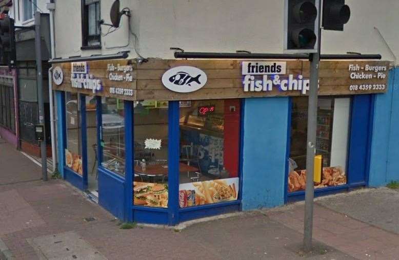 Friends Fish Bar in King Street in Ramsgate. Picture: Google Street View