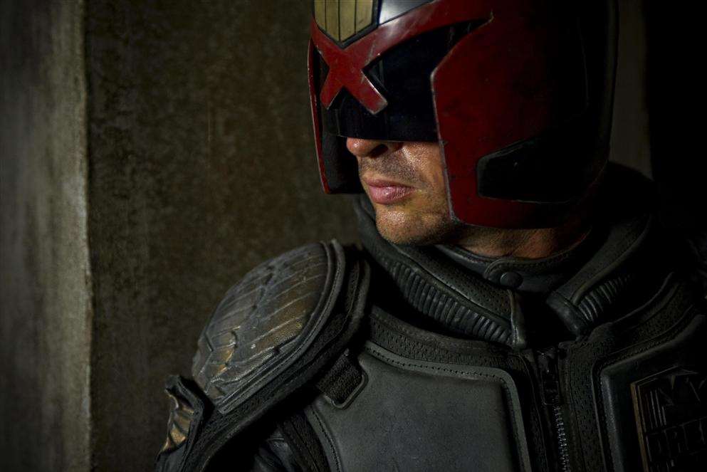 Karl Urban as Judge Dredd in Dredd 3D. Picture: PA Photo/Entertainment Films UK.