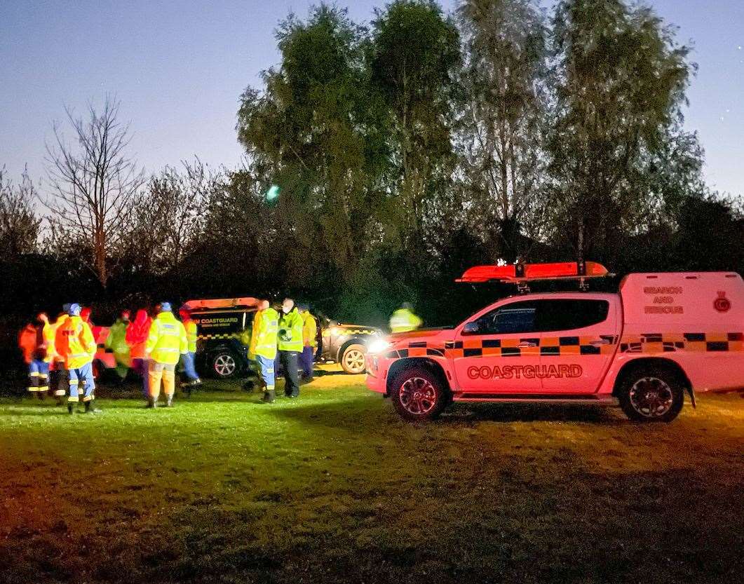 The coastguard was called to the incident on the River Medway. Photo: Photo: UK News In Pictures