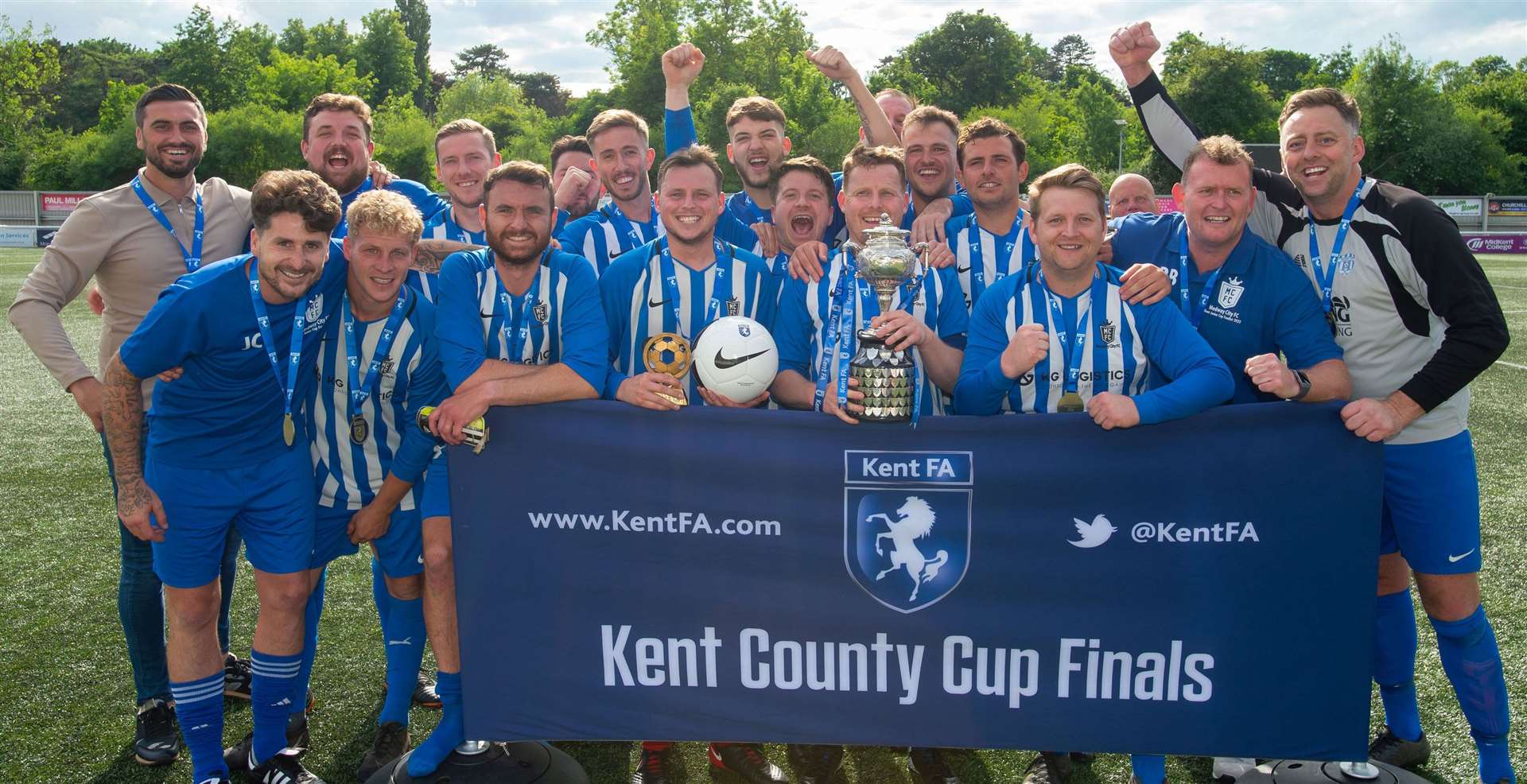 Kent Junior Cup A final winners Medway City. Picture: PSP Images
