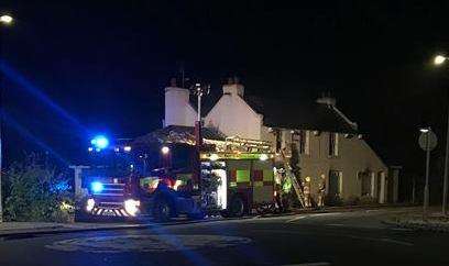 Fire engines at the scene last night. Pic: Anna Carrera Moyne (3652943)