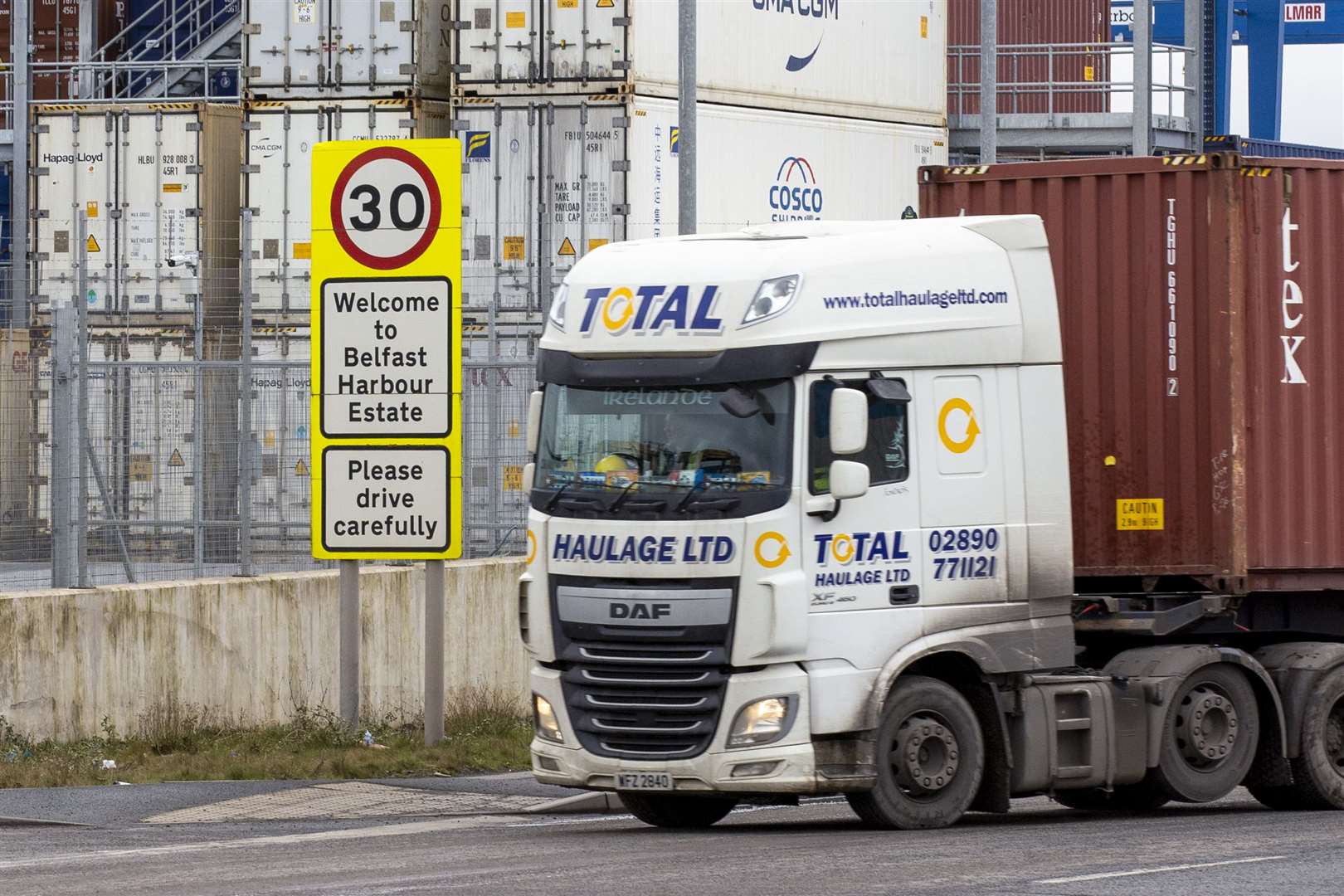 The protocol has created new checks on goods arriving into Northern Ireland from Great Britain (Liam McBurney/PA).