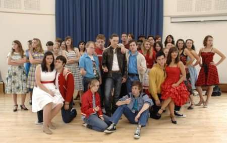 The cast of West Side Story who are appearing at the Marlowe Theatre.