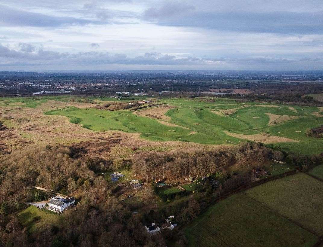 Pedham Place golf course, near Swanley, has been earmarked for thousands of new homes