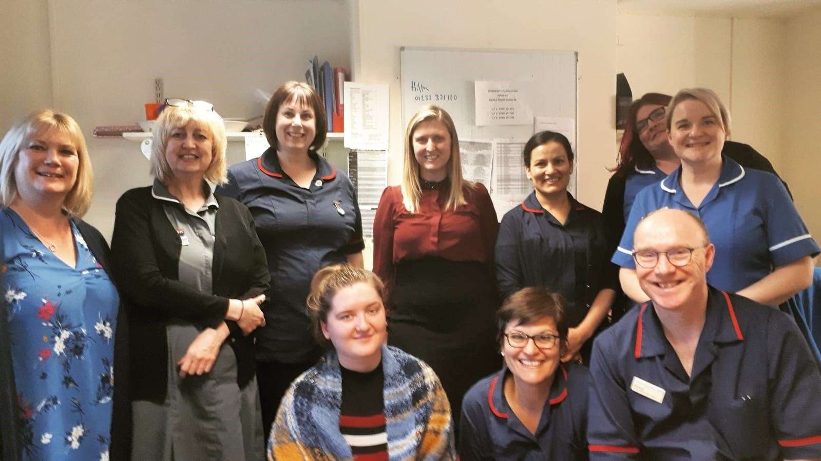 Some of the integrated discharge team at Maidstone Hospital. Picture: Maidstone Borough Council