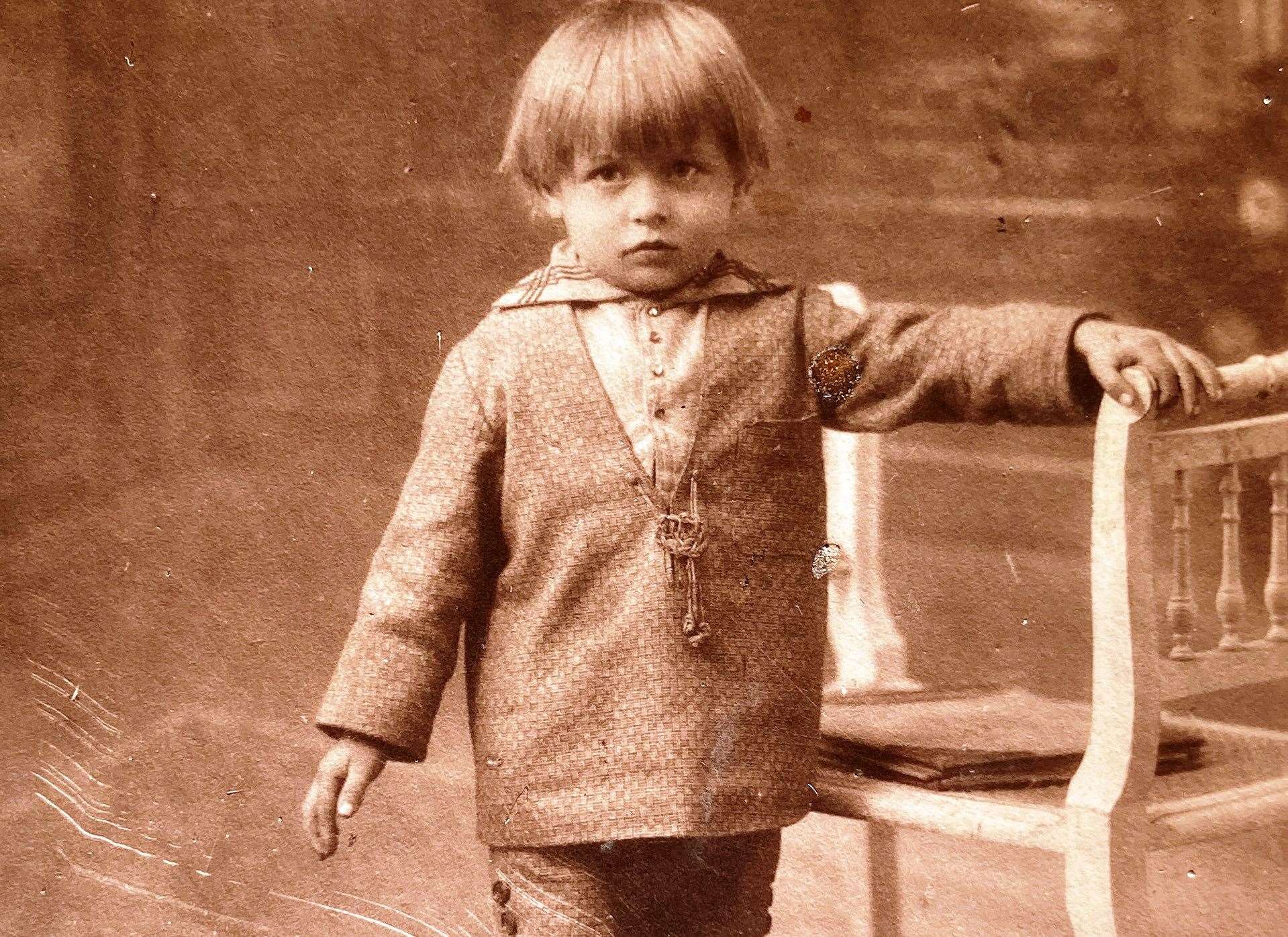George Smith as a boy growing up in France