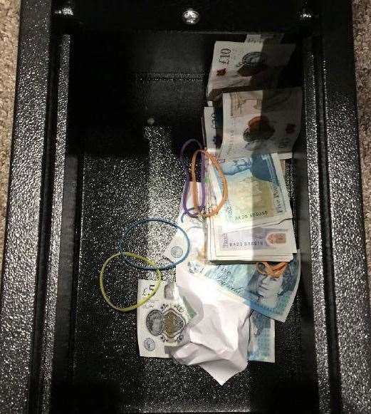 Cash found by police