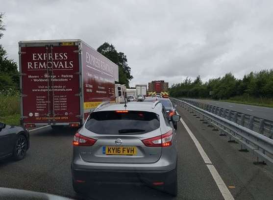 Traffic on the A21. Picture: Ben Smith
