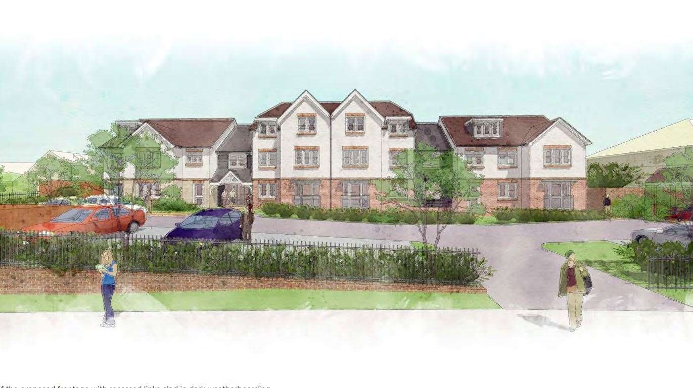 An artist's view of how the new older living accommodation might look