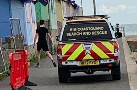 The coastguard was also in the area