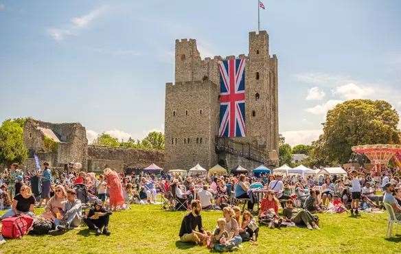 Rochester Castle – the Stone of Destiny was hidden, unknown to anyone other than the students who took it – on the outskirts of the town shortly after it was stolen. Picture: Visit Medway