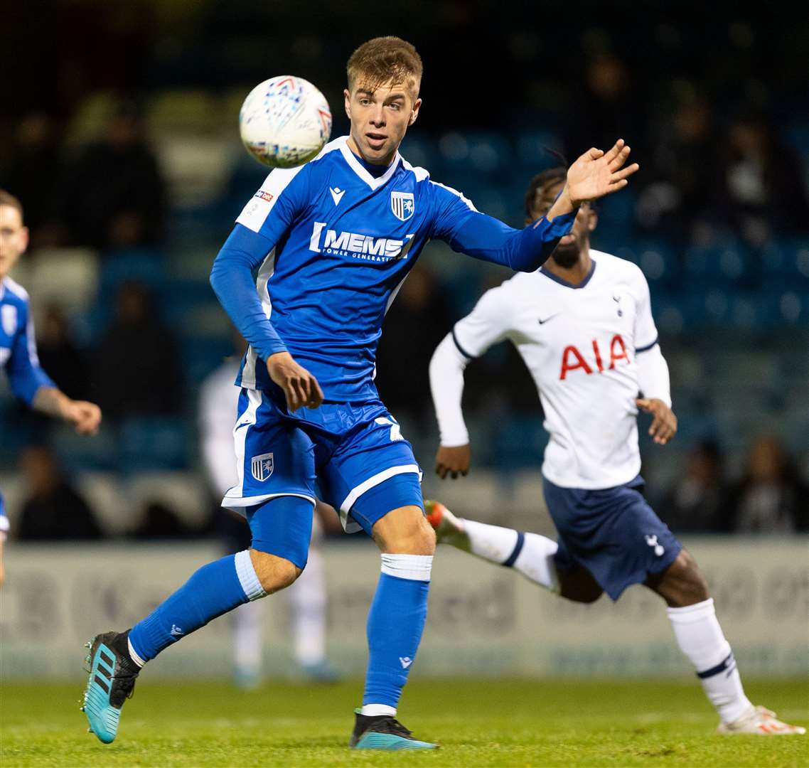 Jack Tucker in action against Tottenham under-21s Picture: Ady Kerry