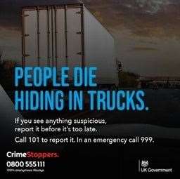 A poster as part of a campaign against people smuggling