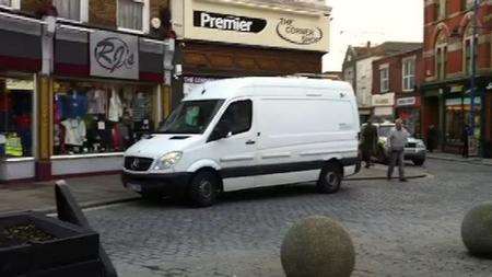 Security van sounds alarm in Sheerness High Street