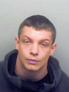 Adam Brown, of Montford Road, Strood, was jailed for two years after admitting inflicting grievous bodily harm.