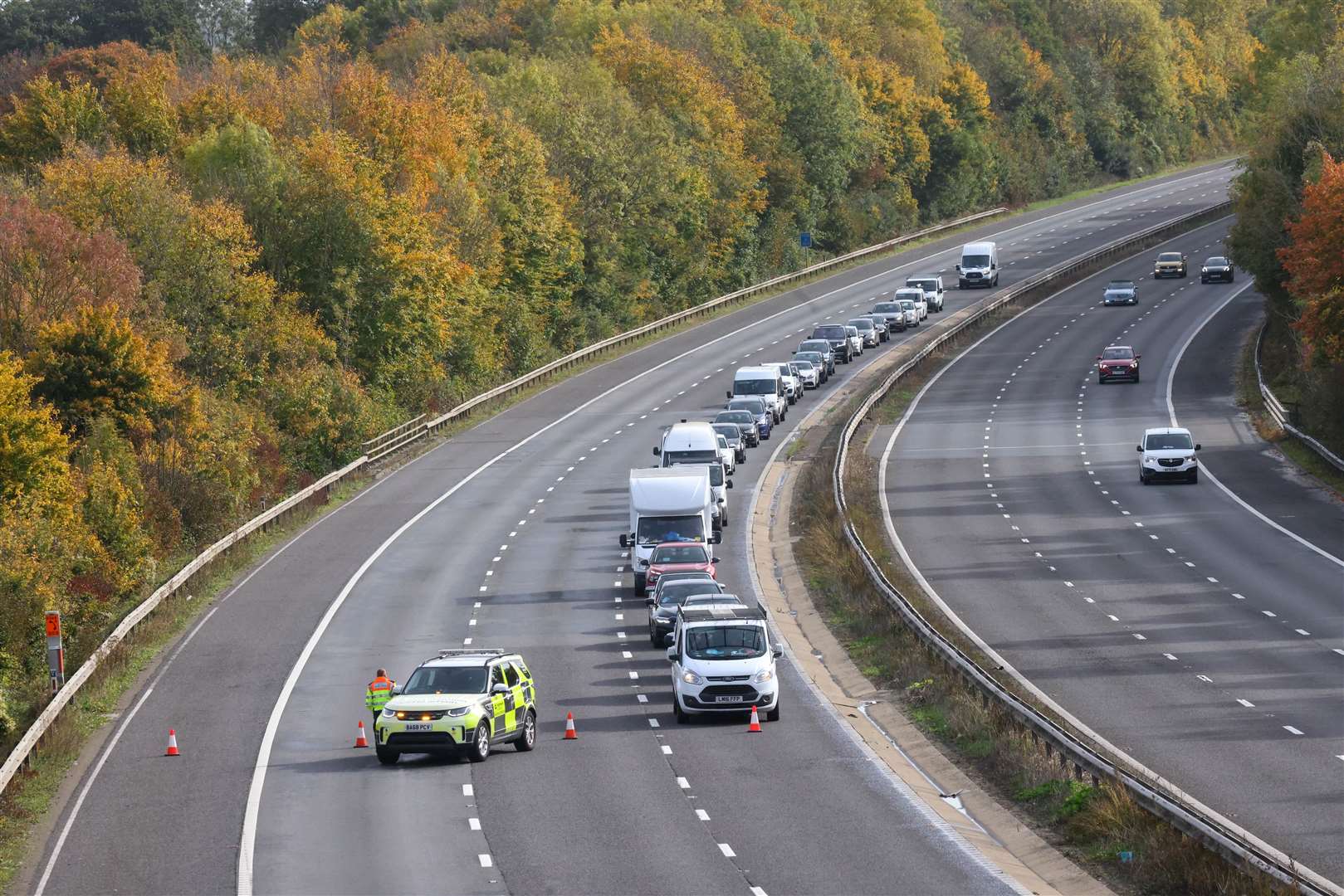 Two women died in a on the M20 near West Kingsdown. Pictures: UKNIP