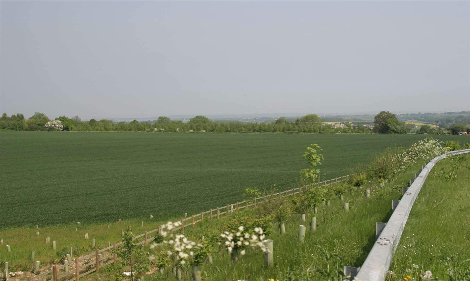 A view of the area set to become Lidsing Garden Village. Picture by Peter Still