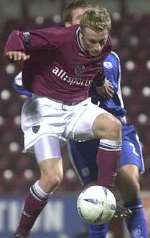 ACTION MAN: Gary Wales playing for Hearts. Picture courtesy THE SCOTSMAN