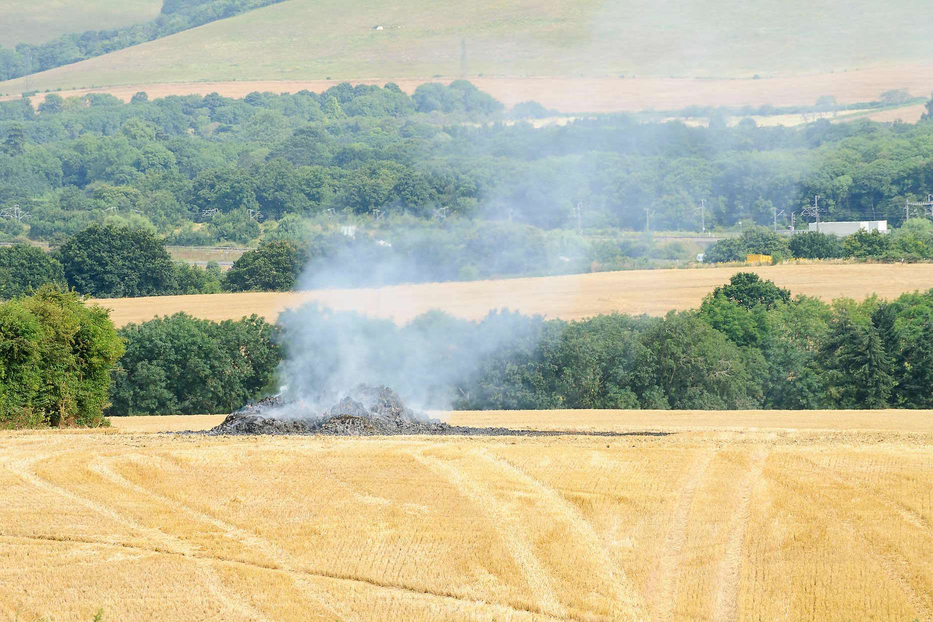 The scene of the fire in Leeds