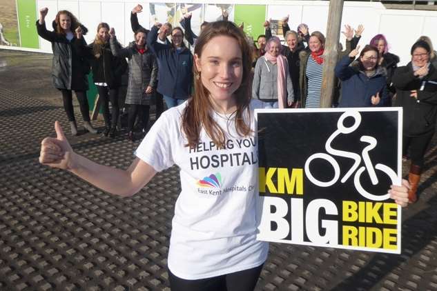 Victoria Adley from East Kent Hospitals Trust joins the call for participants for the KM Big Bike Ride 2018 which is now open for booking.