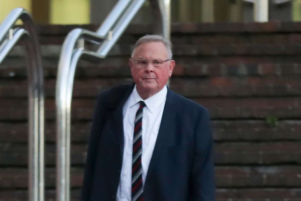 Paul Bushell leaving Maidstone Crown Court, picture IKMPixs.