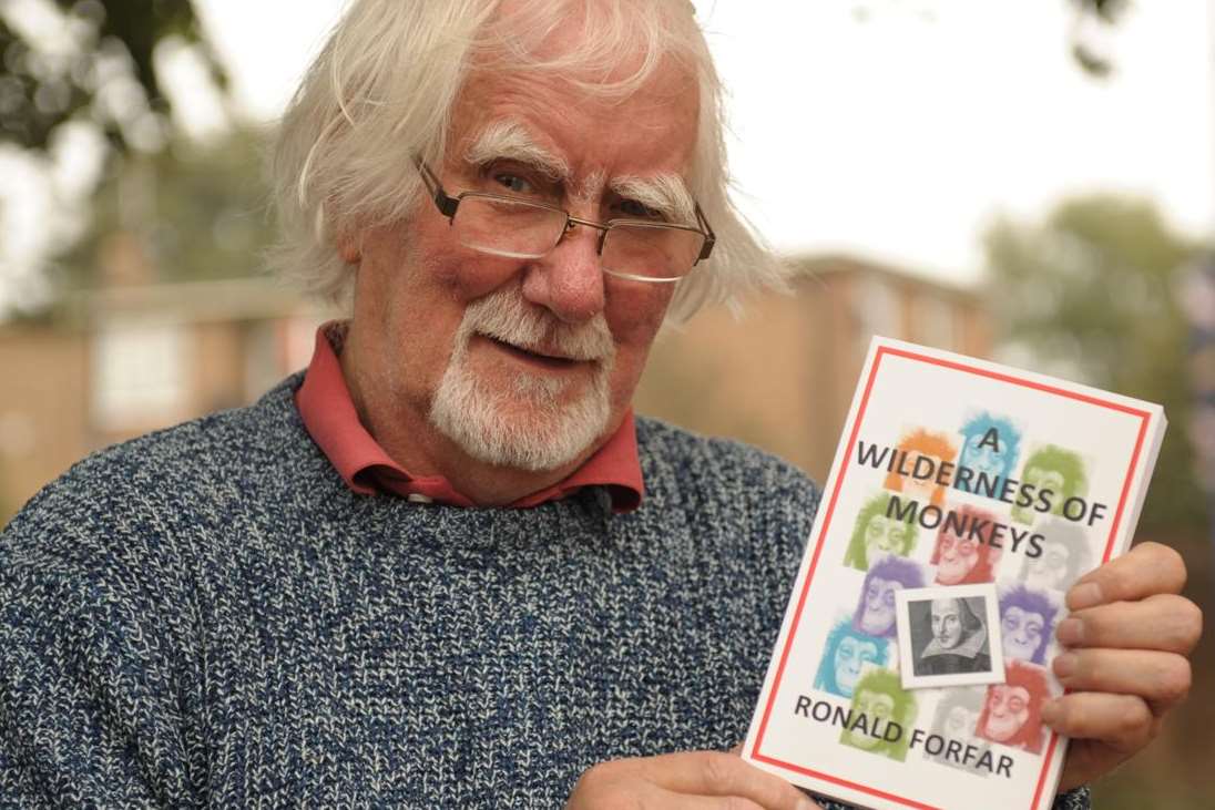 Ronald Forfar with his book