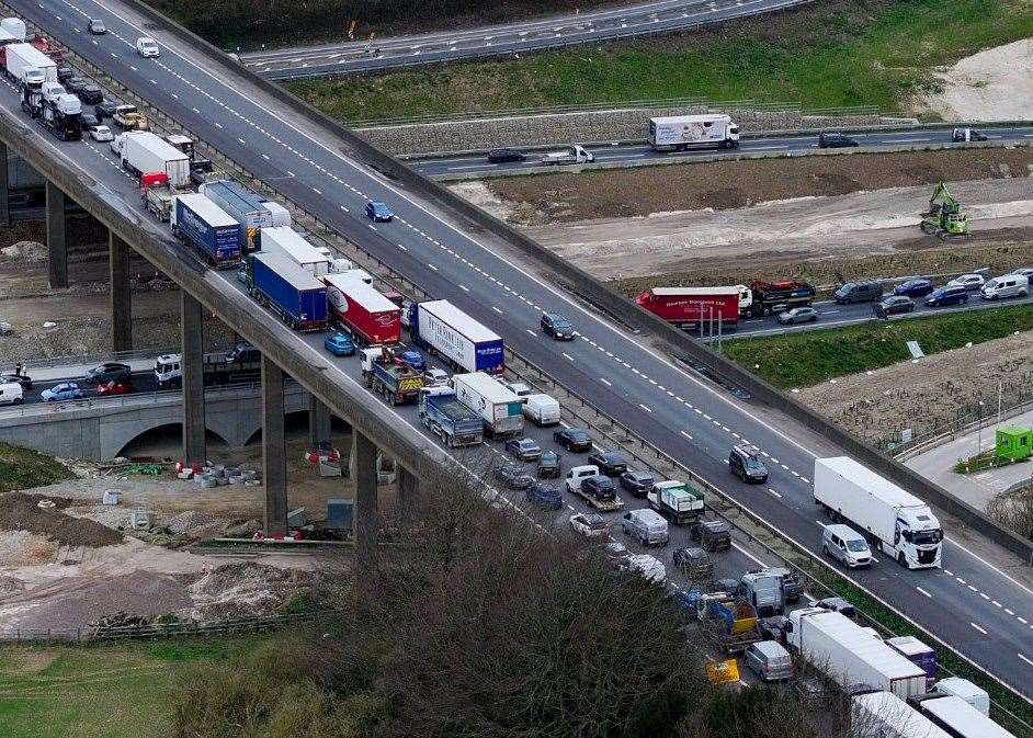Motorists are facing delays because of a four car crash. Picture: UKNIP