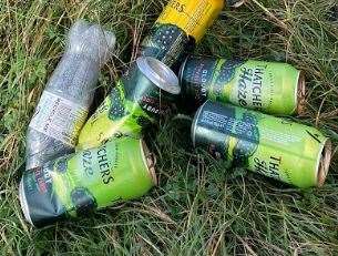 Sparklers, rockets, beer bottles and litter had to be cleaned up after several unauthorised fireworks displays were put on at nature reserves. Picture: Alison Ruyter