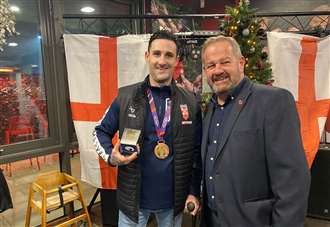 Civic award for Dartford's Lewis King after helping England defeat France in Wheelchair Rugby League World Cup final