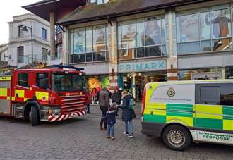 Emergency services descend on busy shopping precinct