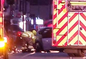 The Brent in Dartford closed after head-on crash