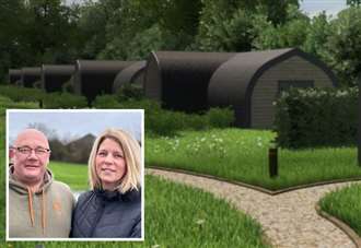 Couple's bid for glamping pods retreat in field behind home