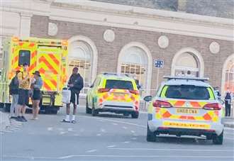 Train station cordoned off by police