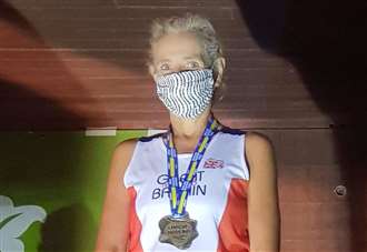 Lesley's medal haul at European Masters