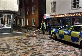 Part of city centre cordoned off by police