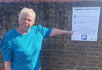 'I came back from shopping to private parking sign outside my property’