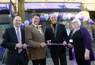 Former Strictly Come Dancing judge Len Goodman gives new Dartford Helping Hands branch a 10 score
