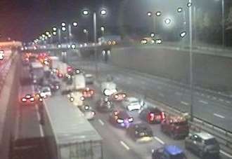 Traffic held on M25 due to police incident