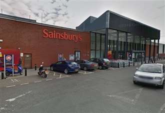 Man charged after supermarket doors are damaged