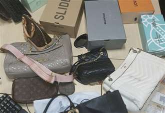 Designer bags, shoes and jewellery seized after woman arrested