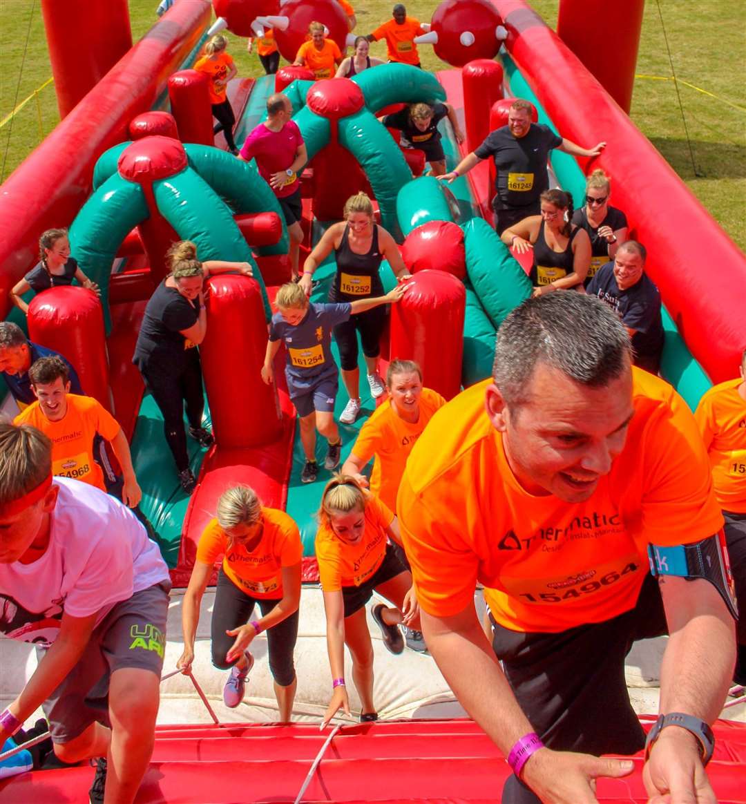 The Gung Ho! obstacle course has been inspired by TV shows like Total Wipeout
