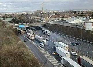 One of the Dartford Tunnels has shut. Picture: Highways England (7627193)
