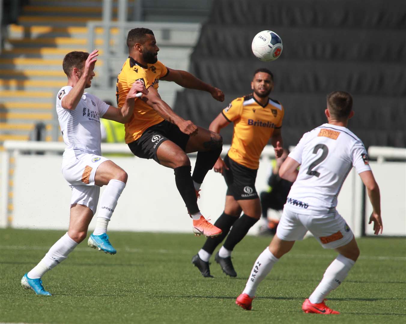 Dan Wishart scored Maidstone's late equaliser at the Gallagher Picture: John Westhrop