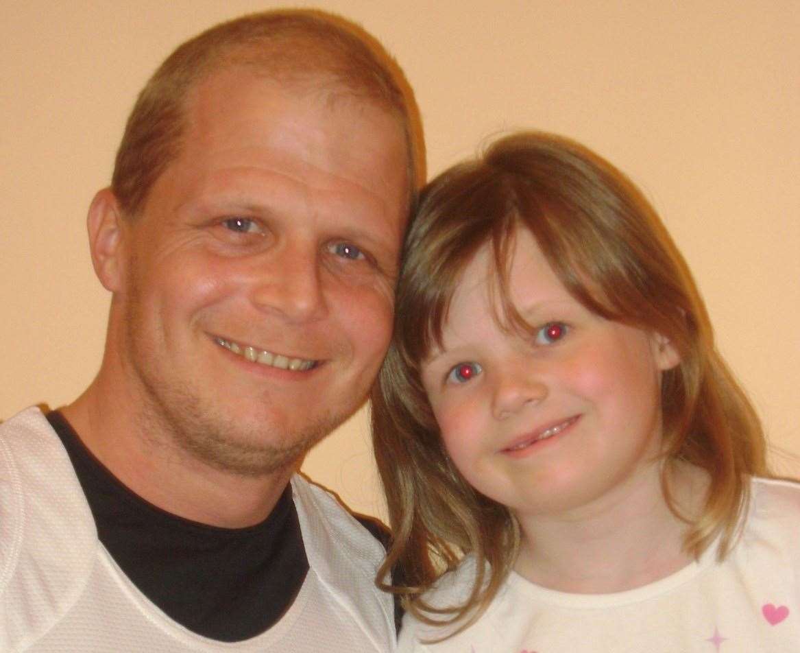 Amelia, pictured with her dad David, was diagnosed with leukaemia when she was just four years old