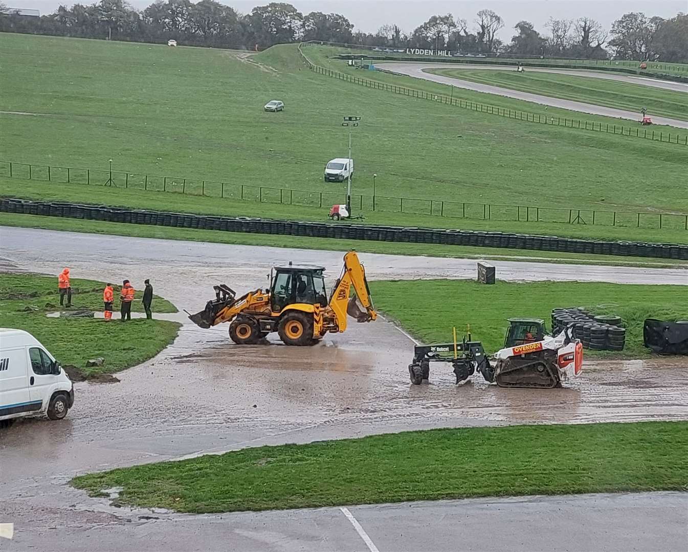 Lydden staff "worked tirelessly" to clear the circuit but Sunday's event was abandoned at about 10.30am